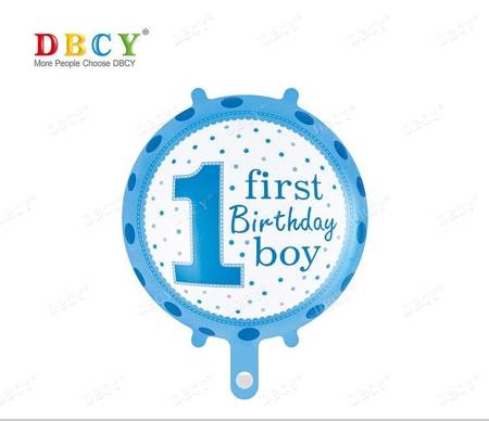 Balon foliowy 1st Birthday Boy 18"